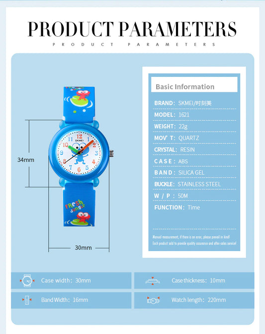 SKMEI Kids Analog Silicone Strap Watch (1621)