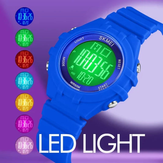 ساعة SKMEI الرقمية للأطفال بسوار من السيليكون (1716)