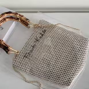 Sac bandoulière transparent à poignée ondulée pour femme (EGB202)