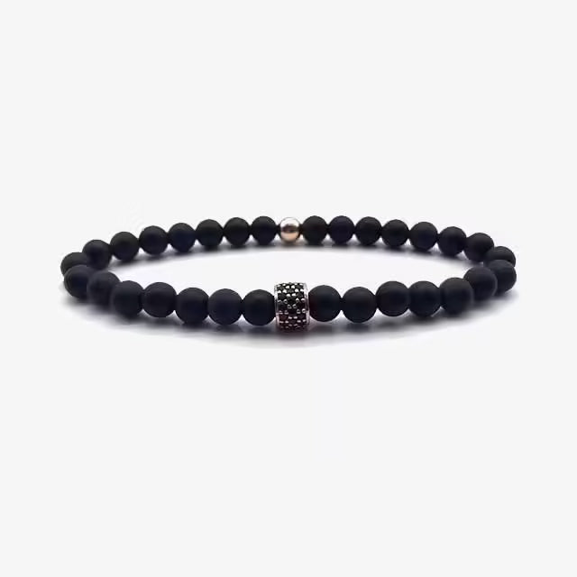 Bracelet mat à petites perles (EGBT019)