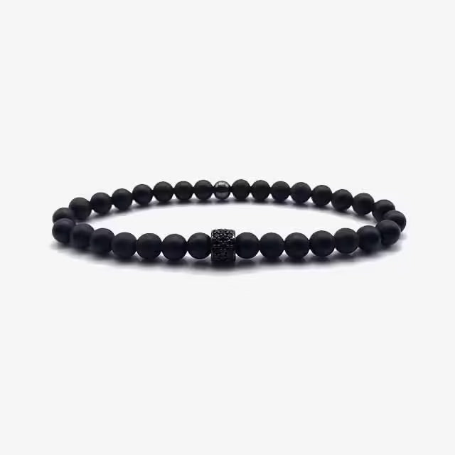 Bracelet mat à petites perles (EGBT019)