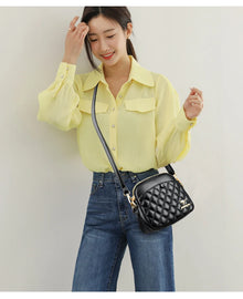 Small Size PU Leather Handbag for Women (EGB189)