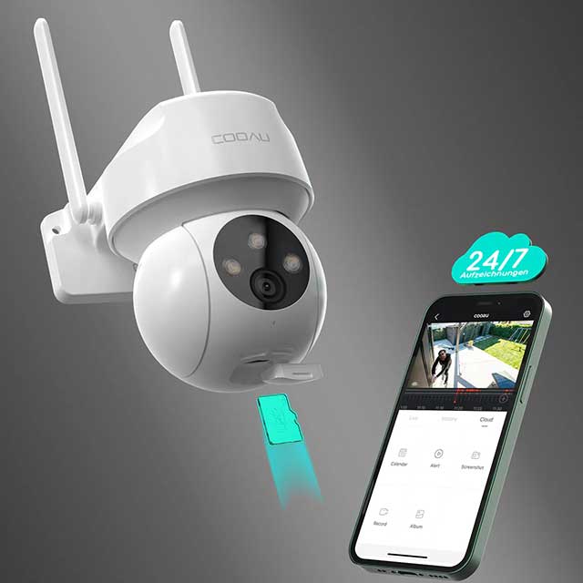 Spotlight Camera DC201 - High-Definition Smart Security Camera with Motion Detection & Night Vision