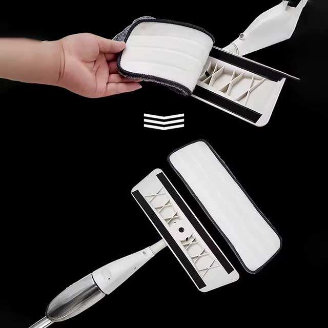 Spray Mop for Household & Kitchen - 360° Rotary Mop with Reusable Microfiber Cloth for Tile Floor Cleaning