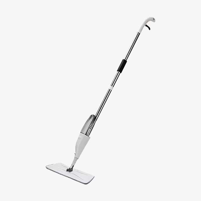 Spray Mop for Household & Kitchen - 360° Rotary Mop with Reusable Microfiber Cloth for Tile Floor Cleaning
