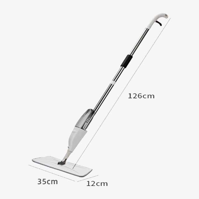 Spray Mop for Household & Kitchen - 360° Rotary Mop with Reusable Microfiber Cloth for Tile Floor Cleaning