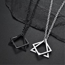 Square x Triangle Men Steel Necklace (EGN112)