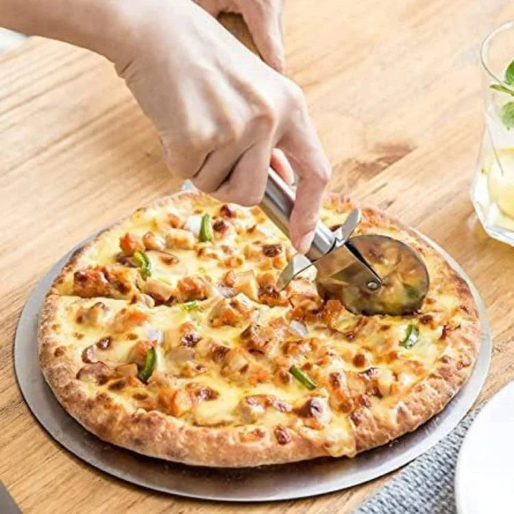 Roulette à pizza en acier inoxydable – Coupe-pizza aiguisé pour pizzas, pâtisseries et pâtes