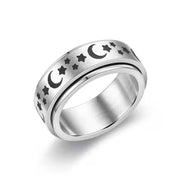 Bague unisexe en acier inoxydable argenté (EGR002)