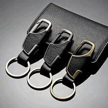 Porte-clés en acier et cuir (m2)