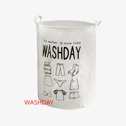 Storage Basket & Bucket – Baby Clothes Storage, Cloth Hamper, Fabric Sundries Basket, Washing Basket for Household Use