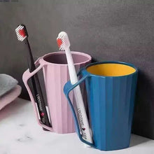 Stylish Tooth-Brushing Cups – Large Capacity PP Plastic Water Mugs for Bathroom & Household Use