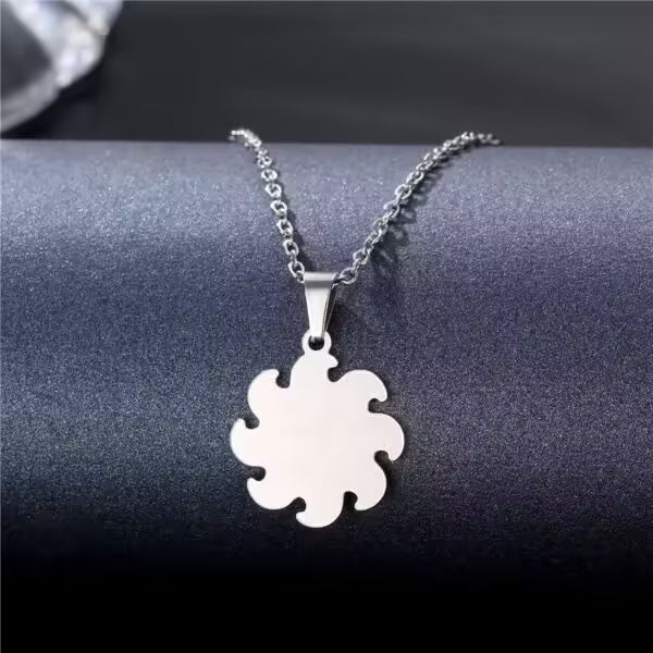 Sun Shape Pendant Unisex Necklace(EGN171)