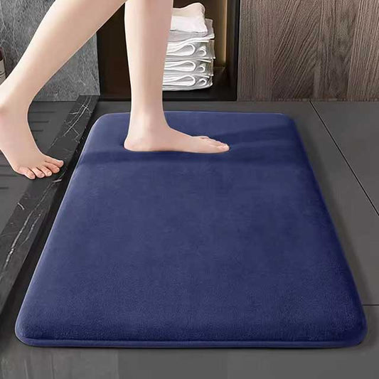Super Absorbent Coral Velvet Bathroom Floor Mat – Anti-Slip Bath Mat & Door Mat for Quick Drying and Ultimate Comfort