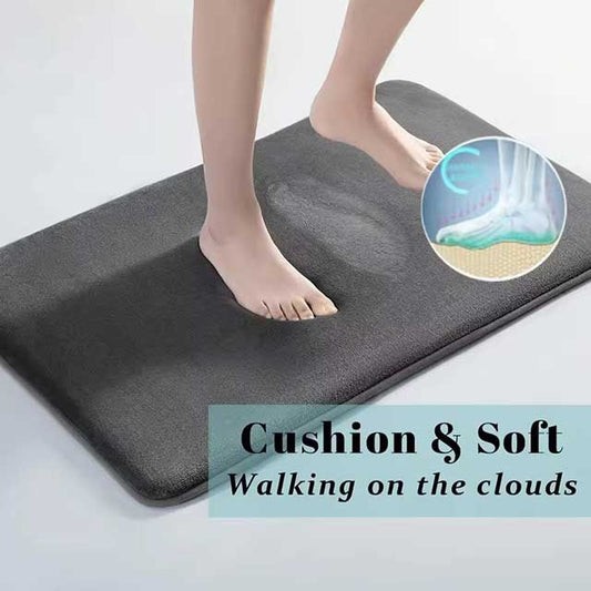 Super Absorbent Coral Velvet Bathroom Floor Mat – Anti-Slip Bath Mat & Door Mat for Quick Drying and Ultimate Comfort