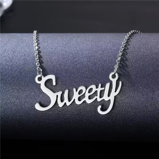 Collier pendentif « Sweety » pour femme en acier inoxydable (EGN083)