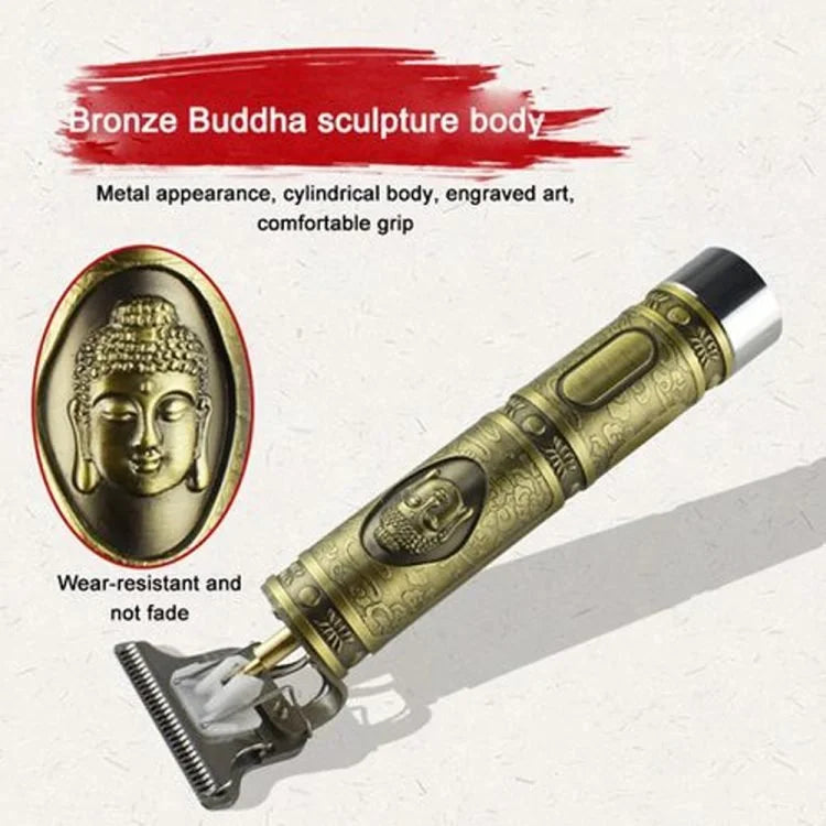 Tondeuse à cheveux professionnelle – Tondeuse à barbe et cheveux sans fil rechargeable 16 x 3 cm avec lame en T
