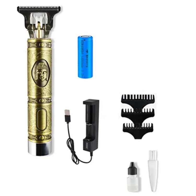 Professional Hair Clipper – 16 x 3 cm Cordless Rechargeable T-Blade Beard & Hair Trimmer