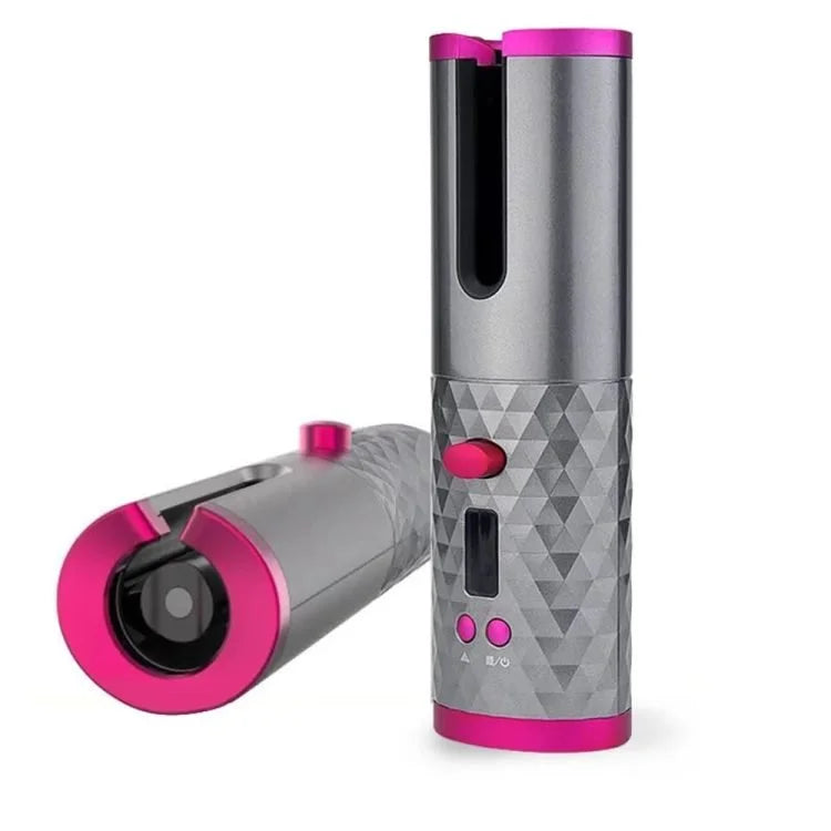 Fer à boucler automatique sans fil – Rechargeable par USB pour des boucles et des ondulations sans effort avec écran LCD