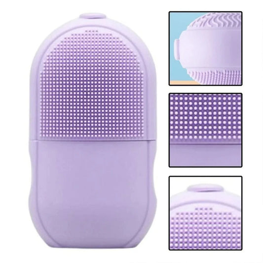 2-in-1 Silicone Facial Cleansing Brush & Ice Face Roller – Deep Pore Cleanser, Facial Massage & Skin Cooling Tool