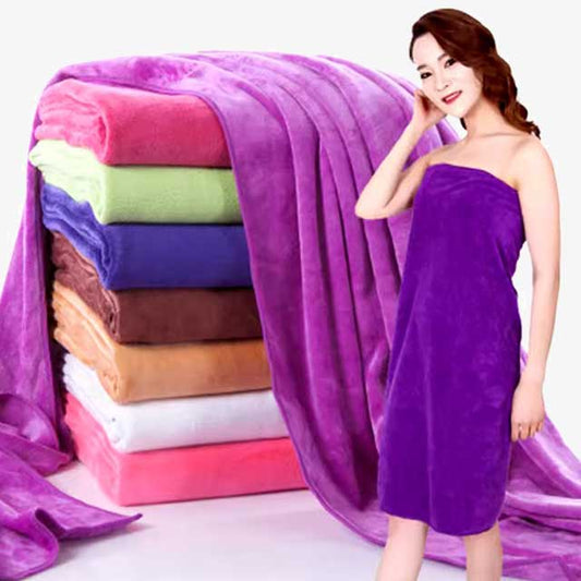 Thick Beauty Salon Bath Towel & Face Towel - Quick-Dry Microfiber Massage Towel, Absorbent Soft Large Towel for Steaming