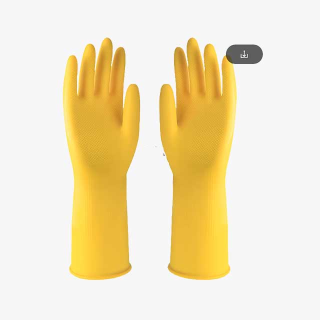 Thickened Beef Tendon Rubber Latex Gloves - Wear-Resistant Waterproof Dishwashing & Housework Gloves for Car & Kitchen Use