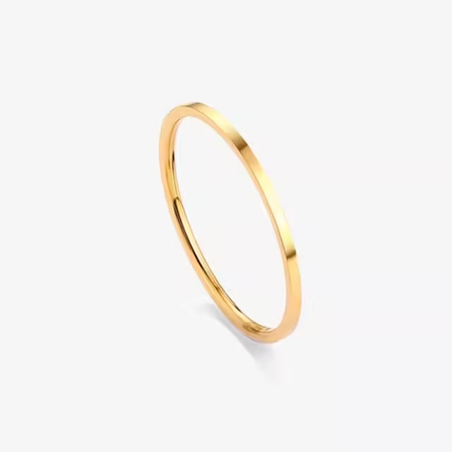 Thin Stainless Steel Unisex Ring (EGR038)
