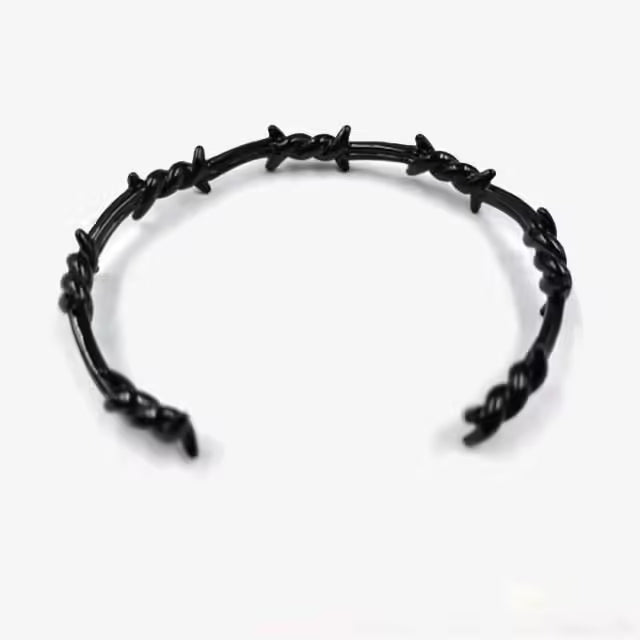 Thorns Wire Unisex Bangle Bracelet (EGBT352)