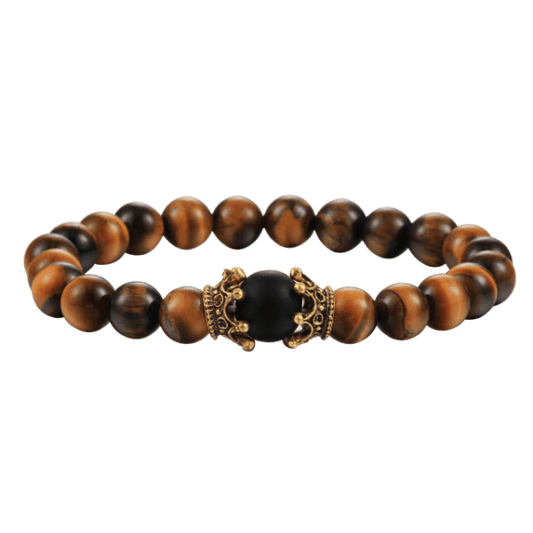 tiger eye black beads bracelet egbt027 featured img