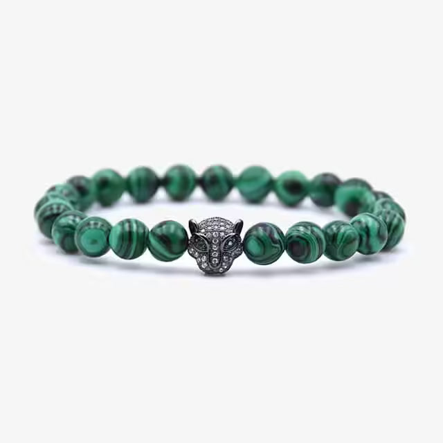 Tiger Head Beads Bracelet (EGBT190)