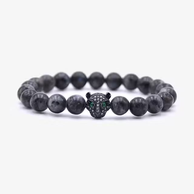 Tiger Head Beads Bracelet (EGBT190)