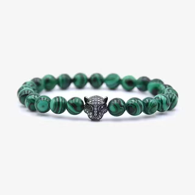 Tiger Head Beads Bracelet (EGBT190)