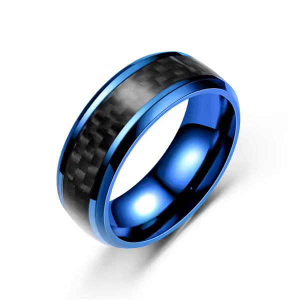 Titanium Steel Black Carbon Fiber Rings (EGR045)