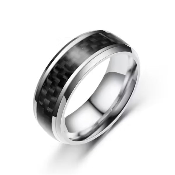 Titanium Steel Black Carbon Fiber Rings (EGR045)