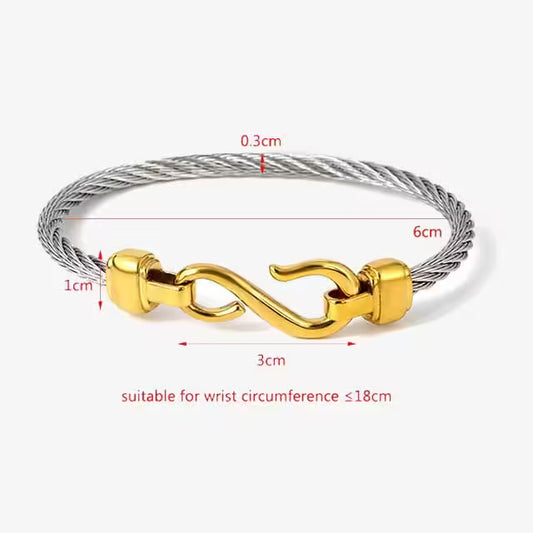 سوار نسائي من الفولاذ التيتانيوم (EGBT327)