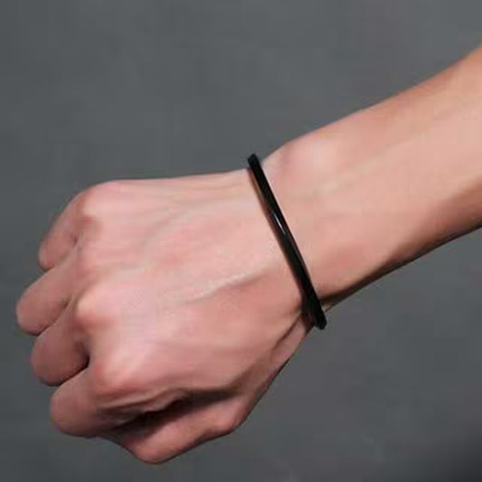 Bracelet jonc unisexe torsadé en acier inoxydable (EGBT336)
