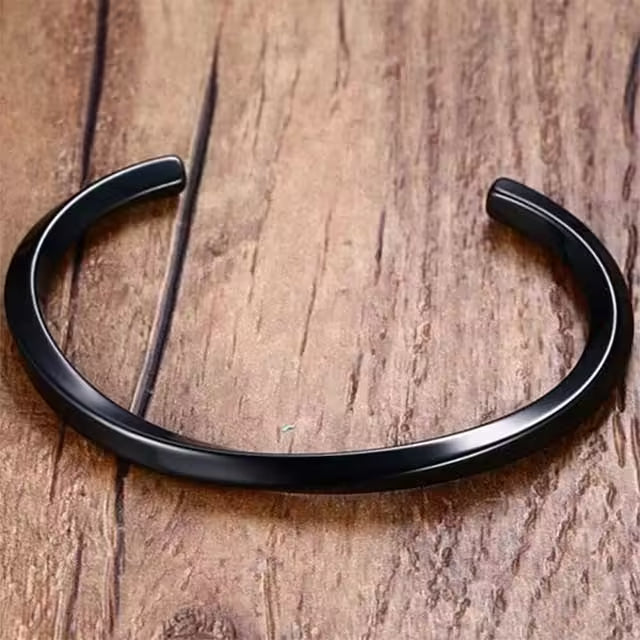 Bracelet jonc unisexe torsadé en acier inoxydable (EGBT336)