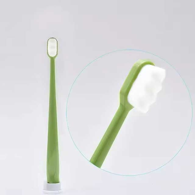 Ultra-Fine Soft Toothbrush with Million Nano Bristles – Deep Cleaning Adult Tooth Brush for Teeth, Portable Travel Dental Oral Care Brush