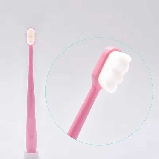 Ultra-Fine Soft Toothbrush with Million Nano Bristles – Deep Cleaning Adult Tooth Brush for Teeth, Portable Travel Dental Oral Care Brush
