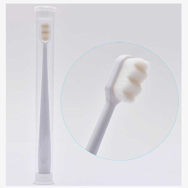 Brosse à dents ultra-douce avec des millions de nano-poils – Brosse à dents pour adultes pour un nettoyage en profondeur, brosse de voyage portable pour l'hygiène bucco-dentaire