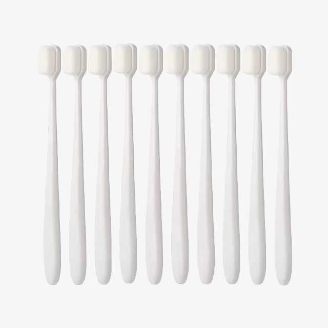 Ultra-Fine Soft Toothbrush with Million Nano Bristles – Deep Cleaning Adult Tooth Brush for Teeth, Portable Travel Dental Oral Care Brush