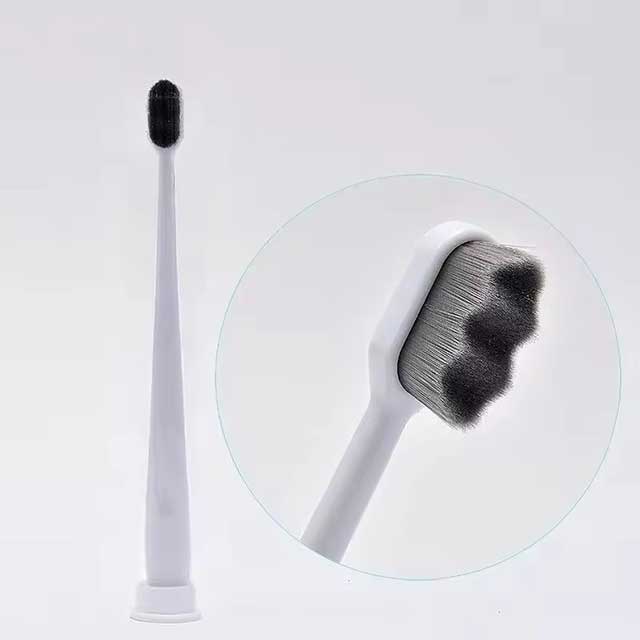 Ultra-Fine Soft Toothbrush with Million Nano Bristles – Deep Cleaning Adult Tooth Brush for Teeth, Portable Travel Dental Oral Care Brush