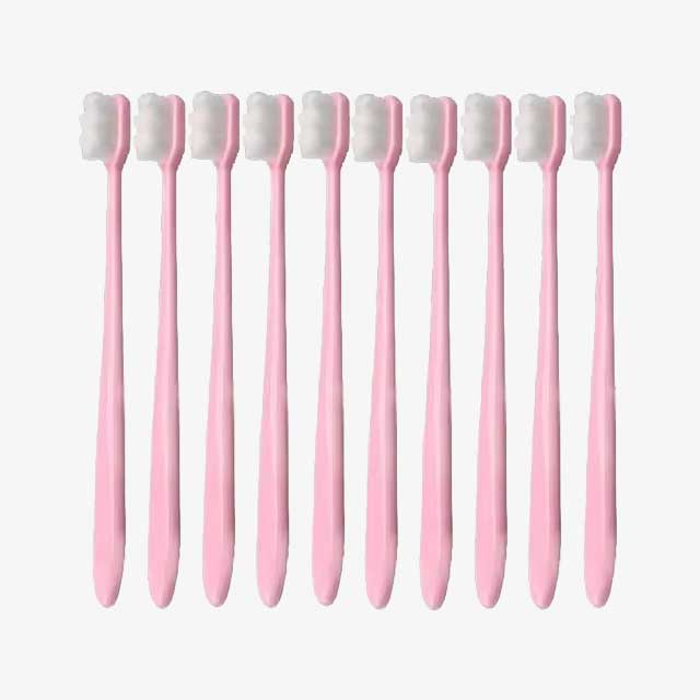 Ultra-Fine Soft Toothbrush with Million Nano Bristles – Deep Cleaning Adult Tooth Brush for Teeth, Portable Travel Dental Oral Care Brush