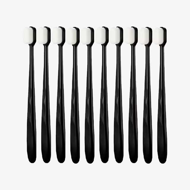 Ultra-Fine Soft Toothbrush with Million Nano Bristles – Deep Cleaning Adult Tooth Brush for Teeth, Portable Travel Dental Oral Care Brush