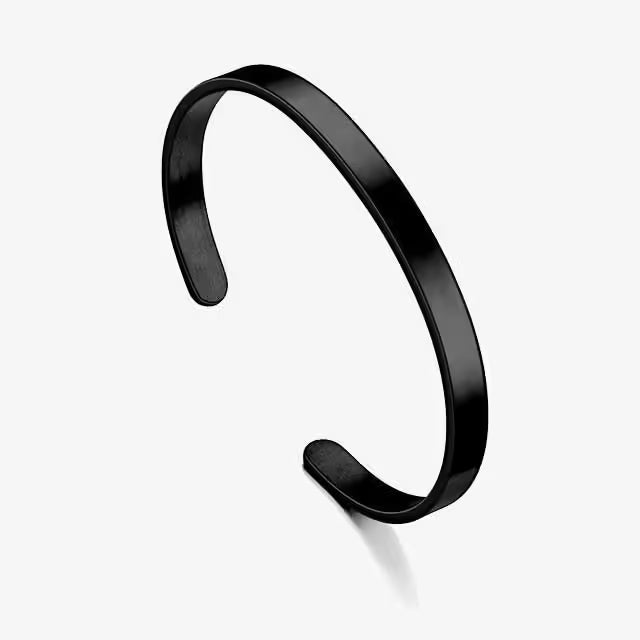 Unisex Stainless Steel Cuff Bangle (EGBT345)