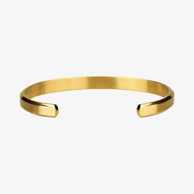 Unisex Stainless Steel Cuff Bangle (EGBT345)