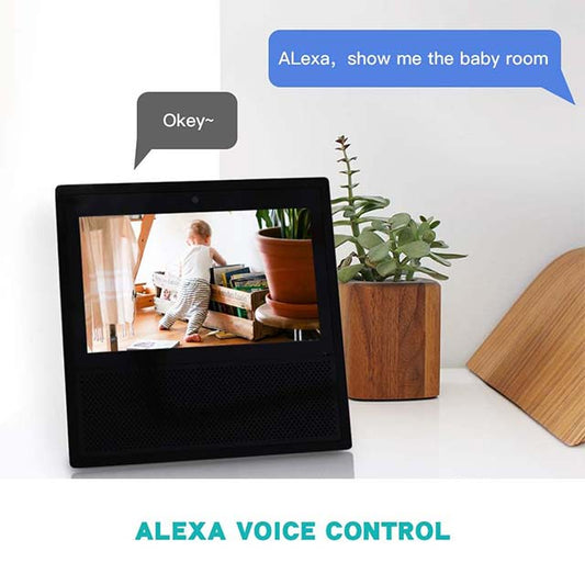 Panamalar Wireless IP Home Camera – Smart 1080P WiFi Indoor Monitor with Alexa, Wide Angle, Two-Way Audio &amp; Motion Detection for Baby, Elderly, and Pet Security