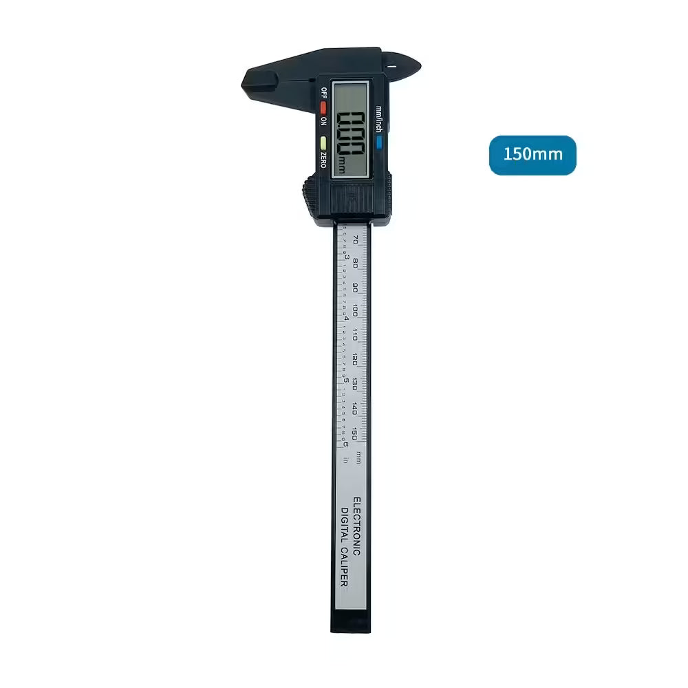 150mm & 100mm Electronic Digital Caliper – Carbon Fiber Dial Vernier Gauge Micrometer Measuring Tool | Precision Digital Ruler