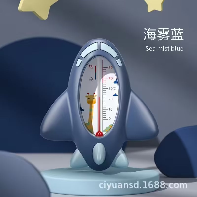 Aircraft Baby Bath Shower Water Thermometer Floating Waterproof Temperature Sensor for Safe Baby Baths