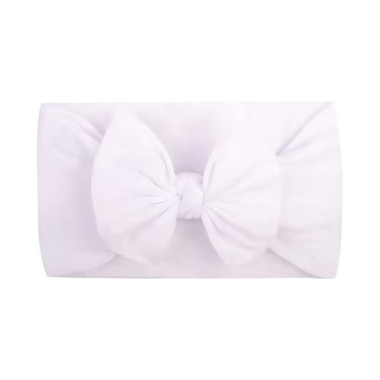 Bandeau élastique à nœud papillon pour bébé fille, couleurs bonbon | Accessoires pour cheveux turban de boutique